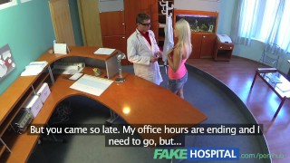 FakeHospital Perfect sexy blonde gets probed and squirts doctors reception