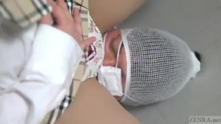 Subtitled Japanese schoolgirl facesitting salvation