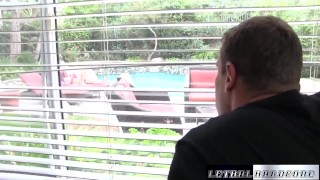 Step sister Stacy Jay fucks teen step brother while parents away