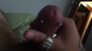 Me beating off with my roomie&friend home #1