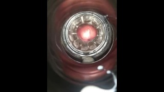 Internal cumshot POV.