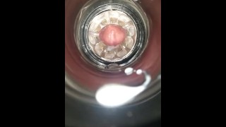 Internal cumshot POV.