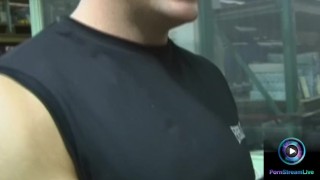 Smiling cutie Gigi performs teasing handjob