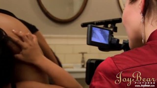 Hooking up British Lesbians in the toilet