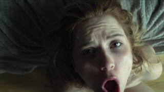 POV blowjob young redhead first time facefucking deepthroat