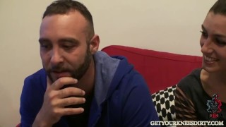 pablo is banging a sexy european hottie when her 3 friends walk in and join