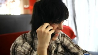 Twink takes off his pee stained undies to get his cock sucked