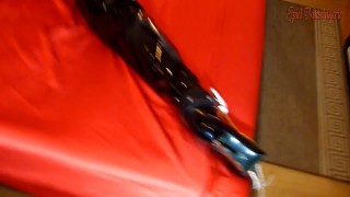 1.Spread eagle bondaged slut in thigh high boots - The begginng