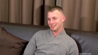 Drew Preston jerks off with enthusiasm 
