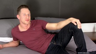 Kingsley Rippon knocks the rock