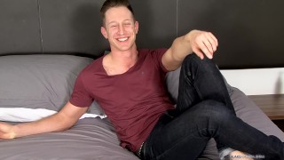 Kingsley Rippon knocks the rock