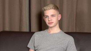 Alex Silvers gets sticky cum on himself