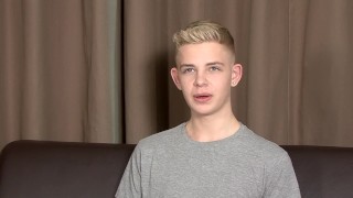 Alex Silvers gets sticky cum on himself