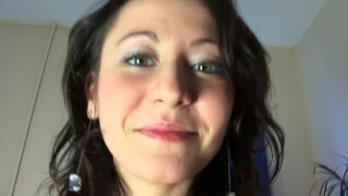 Beautiful girl riding and sucking dick!