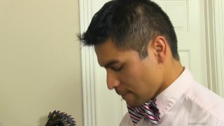 Spencer Williams fucks his employer Mitch Vaughn at the office