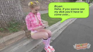 Giggling Blonde Cutie Fucked