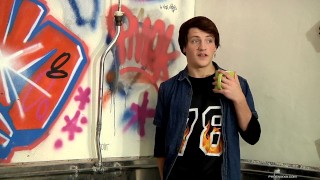James sips Tea in a urinal while talking about his porn life 