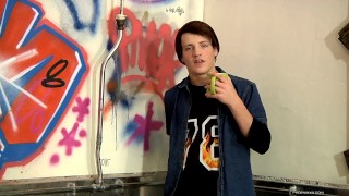 James sips Tea in a urinal while talking about his porn life 
