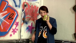 James sips Tea in a urinal while talking about his porn life 