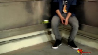 James sips Tea in a urinal while talking about his porn life 