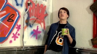 James sips Tea in a urinal while talking about his porn life 