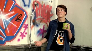 James sips Tea in a urinal while talking about his porn life 