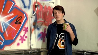 James sips Tea in a urinal while talking about his porn life 