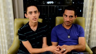 Jason and Harry jerk their cocks off after some anal fucking 