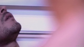 J.P. strokes his cock til he cums in his hand and licks it off