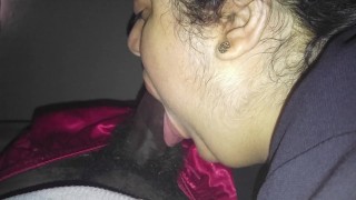 Dick sucking pro doing her job really well