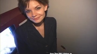 Lezbo Banker Bitch Blowing Cocks In Glory Hole