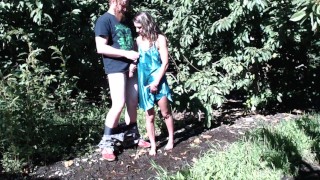 Swinger Couple Has Hot Sex Outside And Wife Gets Covered In Cum