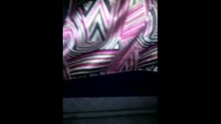 Pussy Popping through her dress