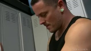 MenOver30 Sean Duran 3 Way in Locker Room