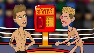 Justin Bieber vrs miley cyrus fight...who will win?