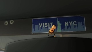 Bee movie trailer but every time they say bee a Japanese girl moans