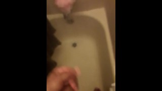 Beating my dick in the shower