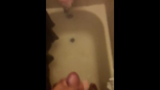 Beating my dick in the shower