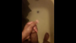 Beating my dick in the shower