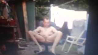 my first self footjob public