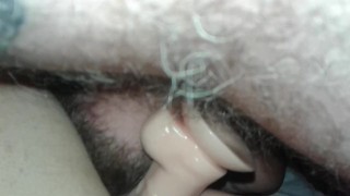 Milf takes cock while bf licks ass and pussy