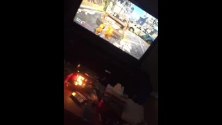 Doggie style while playing video games