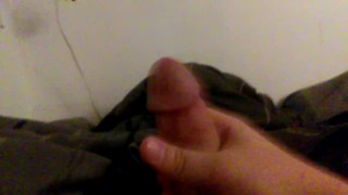 18 Year old guy has a hard orgasm