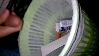 My first video. All I had was a trash can.