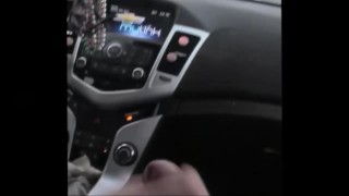 Car Handjob and Big Cumshot