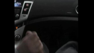 Car Handjob and Big Cumshot