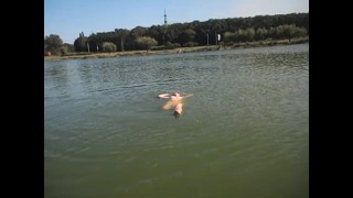 Bathing on a nudist beach
