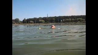 Bathing on a nudist beach