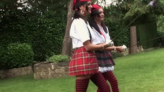 THREE BIG TIT BRITISH SLUTS SUCK AND FUCK ONE LUCKY GUY