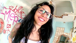 Eighteen Year Old Slut Takes Huge Cock In
